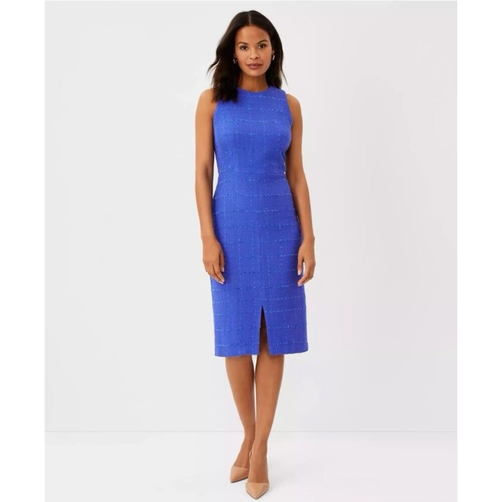 Ann Taylor Blue Midi Dress